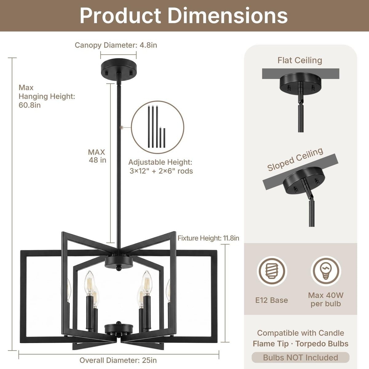 black-chandelier-for-dining-room-6-light-dining-room-light-fixture