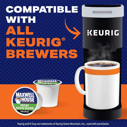 K-Cup Coffee Pods, 10 Ct, Decaf House Blend Medium Roast | Decaf Coffee Pods, Medium Roast, 99.7% Caffeine-Free, Full-Flavored & Lively, Compatible with All Keurig Brewers5