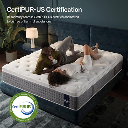 King Mattress, 14 Inch Medium Firm Hybrid with Motion Isolation | Breathable Hybrid Comfort with Responsive Support, Motion Isolation, Reinforced Edges, and Certipur-Us Certified Foam.7