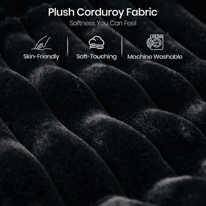 Oversized Sofa Bed Modular Sectional Sleeper Sofa with Pull Out Bed L Shaped Couch with Storage Chaise Black Couch8