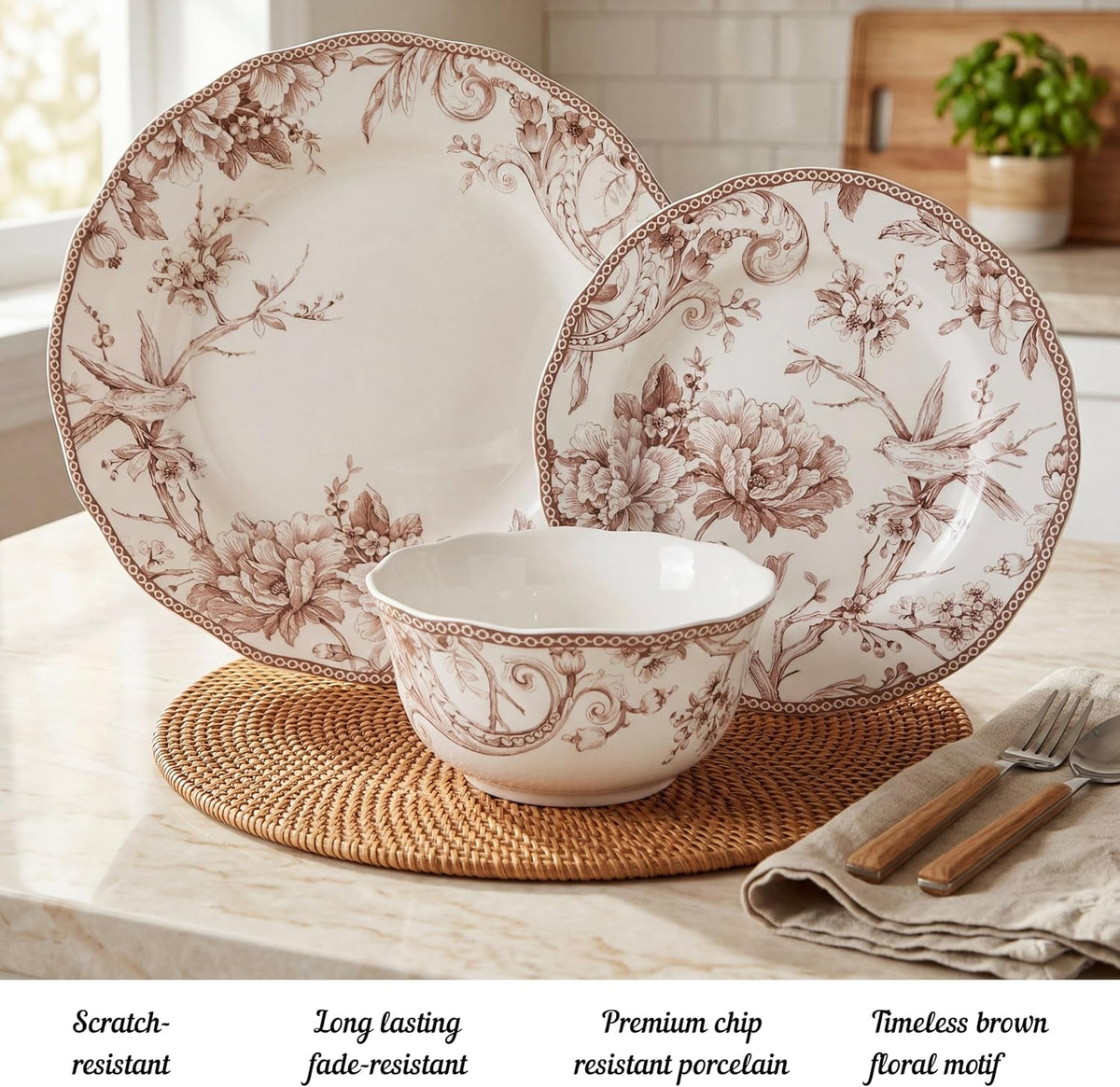 adelaide-brown-on-white-12-piece-dinnerware-set-service-for-4-big-dinner-plates-and-bowls-sets-durable-porcelain-microwave-and-dishwasher-safe-for-everyday-dining-entertainment