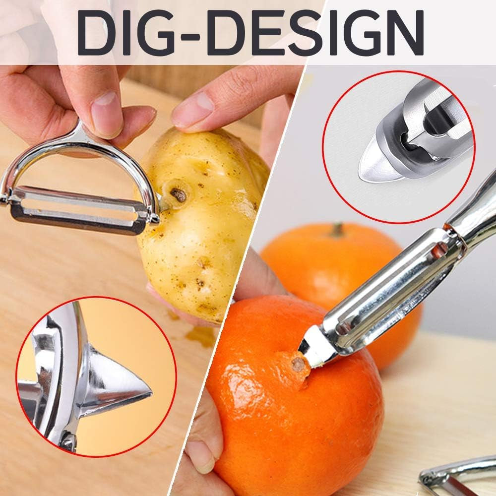 vegetable-peeler-stainless-steel-multi-function-potato-fruit-peeler-set-y-i-shape-swivel-blades-kitchen-household-peeling-tools