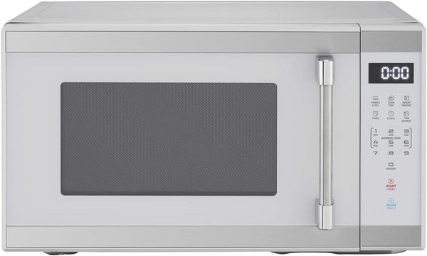 1.1 Cu. Ft. 1000 W Mid Size Microwave Oven, 1000W, White Stainless Steel1