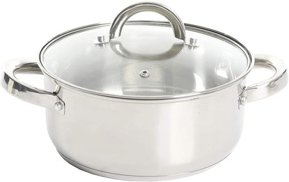 Oster Dutch Oven with Steamer Basket 3-Quart - Sangerfield Stainless Steel, Stovetop Steamer for Vegetables, Rice & Tamales, Dishwasher Safe4