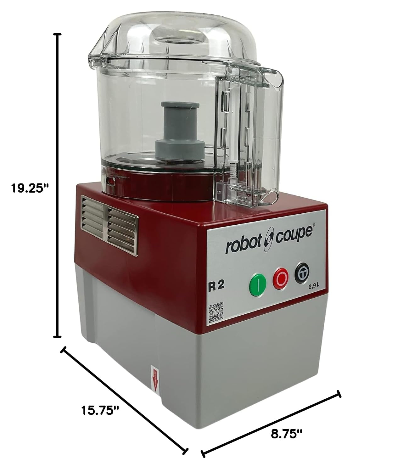 r2n-clr-continuous-feed-combination-food-processor-with-2-9-liter-clear-polycarbonate-bowl-1-hp-120-volts