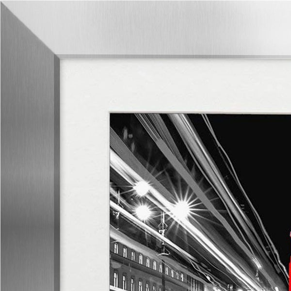 11X14 Picture Frame with Shatter-Resistant Glass - Use as 8X10 Frame with Mat or Display 11X14 Photo without Mat - Signature Collection - Picture Frames for Wall Display - Silver7