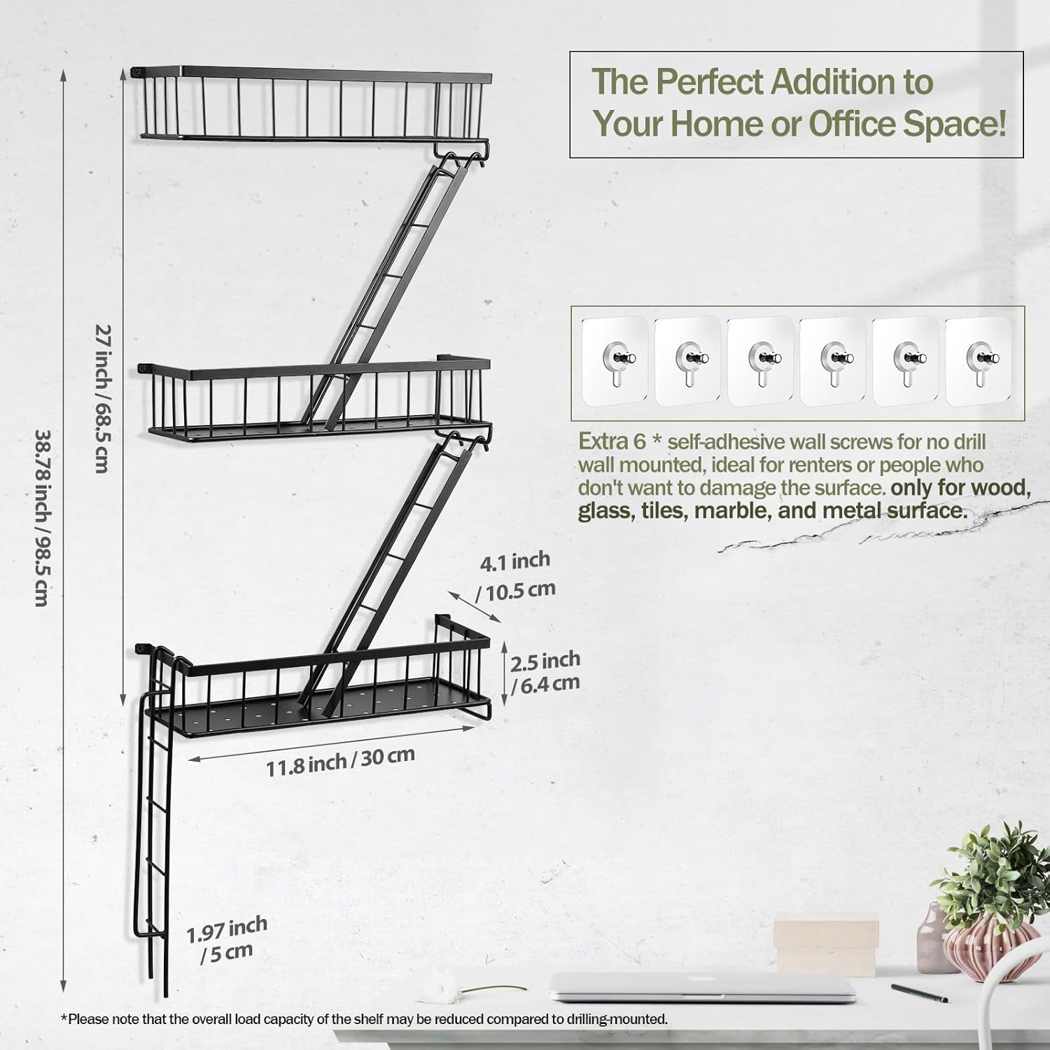 fire-escape-wall-shelf-new-york-decorative-ladder-shelf-wall-art-floating-shelf-black-metal-shelves-for-bedroom-home-office-storage-and-display-3-tier