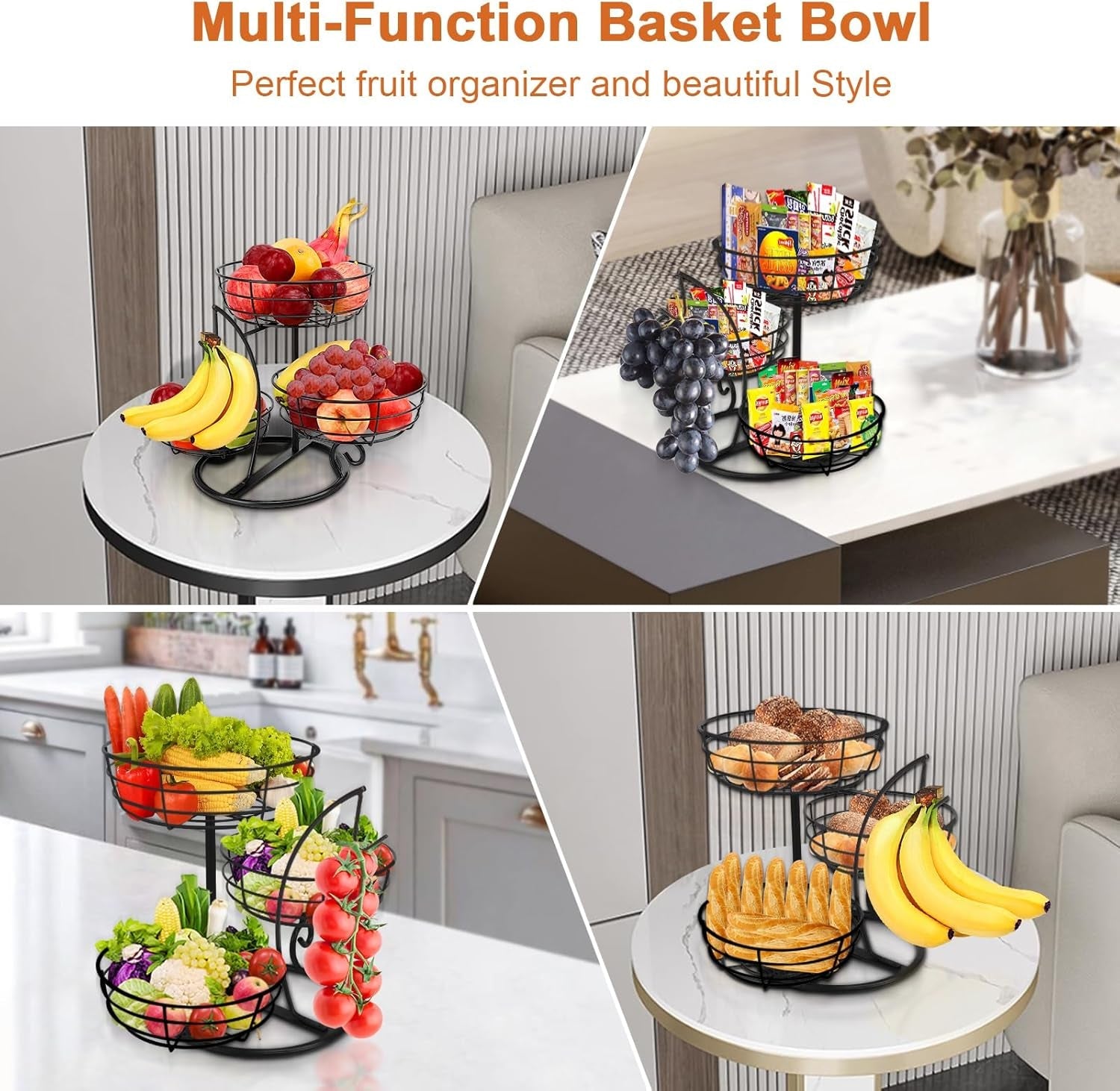 fruit-basket-bowl-with-banana-hanger-fruit-vegetable-storage-basket-with-banana-tree-holder-for-kitchen-counter-detachable-organizer-for-bread-snack-produce-black-3-tier-metal-base