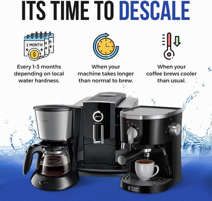 Descaling Powder Solution (6-Uses) Coffee Machine Descaler Cleaner | Compatible with Breville Keurig Nespresso Delonghi Ninja | to Descale Automatic Coffee Pots & Makers & Espresso Machines9