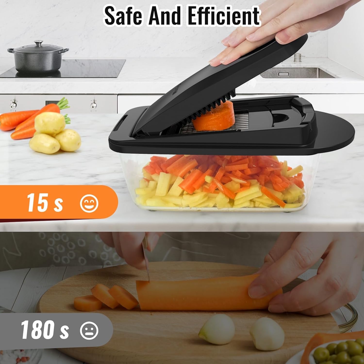 8-blade-cook-tool-gadget-sets-chopper-slicer-grater-set-black-vegetable-chopper-mandoline-slicer-food-grater-with-container-for-onion-veggie-salad