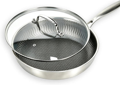 13 in Glass Lid with Stainless Steel Handle for Frying Pan, Tempered Replacement Cover Compatible for Skillets, Wok, round Cast Iron, Cast Aluminium, Stainless Steel Pans & Pots (317Mm-332Mm)7