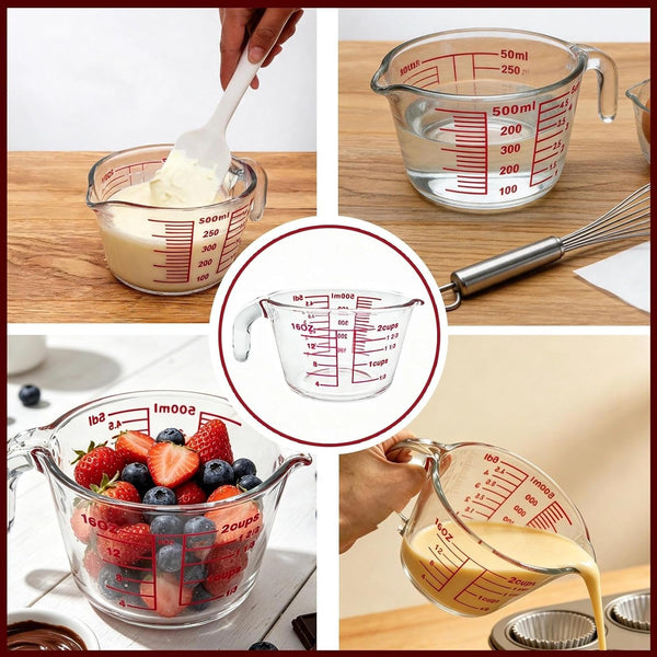 16 Oz Clear Liquid Measuring Cup Borosilicate Glass Measuring Cup5