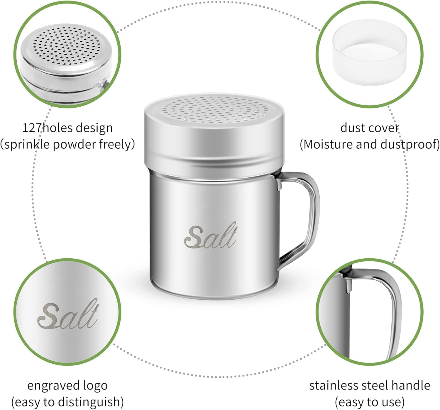 stainless-steel-salt-and-pepper-shakers-set-10-oz-seasoning-spice-shaker-with-lid-and-handle-127-holes-metal-dredge-shaker-for-powder-sugar-cooking-kitchen-baking-2-pieces