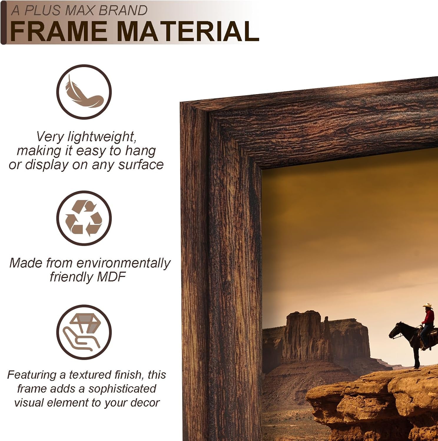 8x12-picture-frame-set-of-2-brown-light-weight-tabletop-and-wall-mount