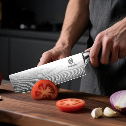 Kitchen Knife Set, 3 Piece Professional Chef Knife Set, High Carbon Stainless Steel Ultra Sharp Blade & Wooden Handle (3 Pcs)7