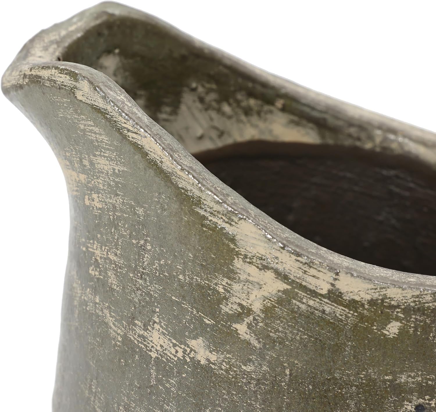 luxenhome-8-5-brown-pitcher-terracotta-vases-farmhouse-ceramic-vase-rustic-flower-vase-living-room-decor-unique-pottery-dining-table-decor-home-decor-accents