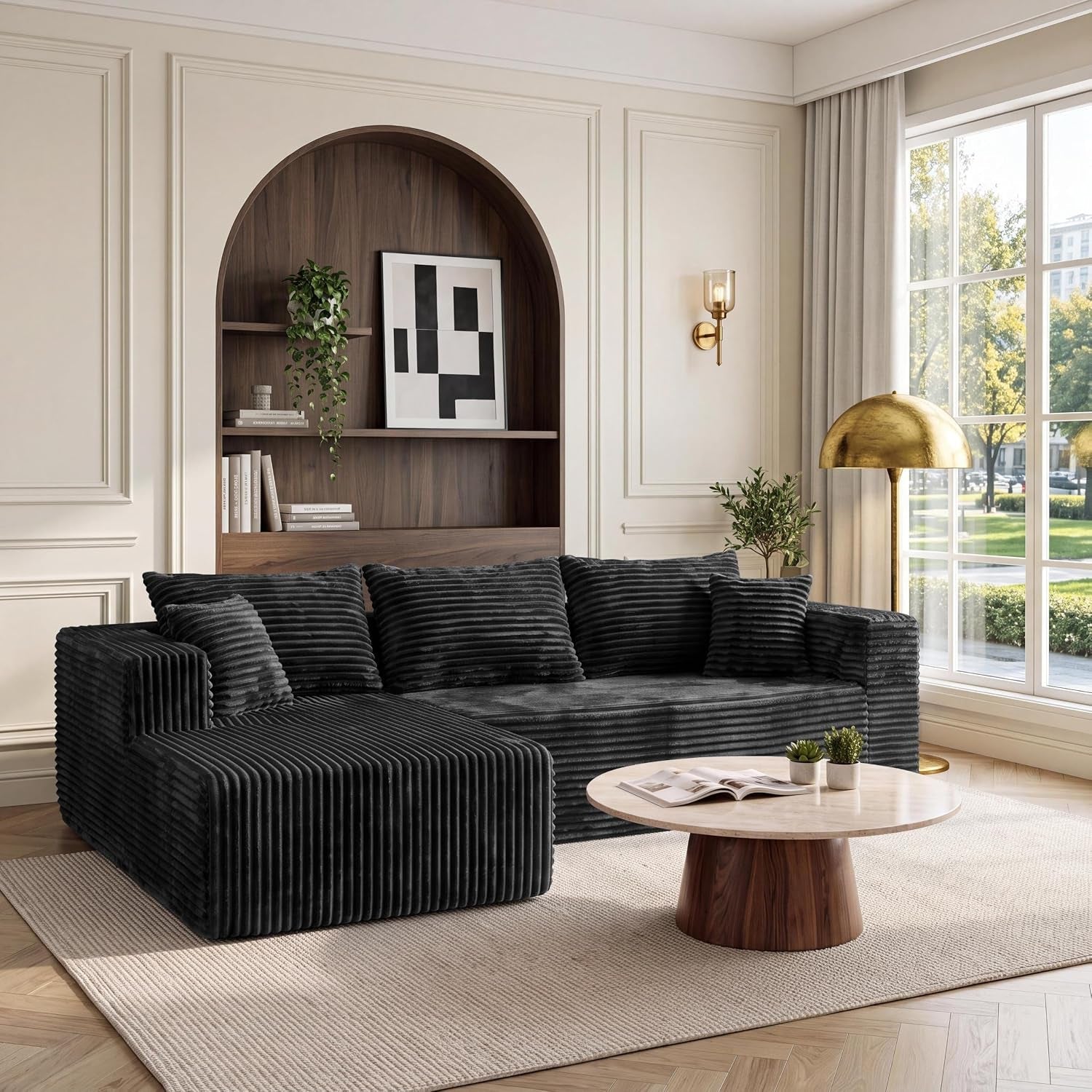 boneless-modular-sectional-couch-l-shaped-corduroy-cloud-sofa-with-oversized-chaise-deep-seat-spineless-sofa-no-assembly-required-black-92-5-l-shape-with-left-facing-chiase