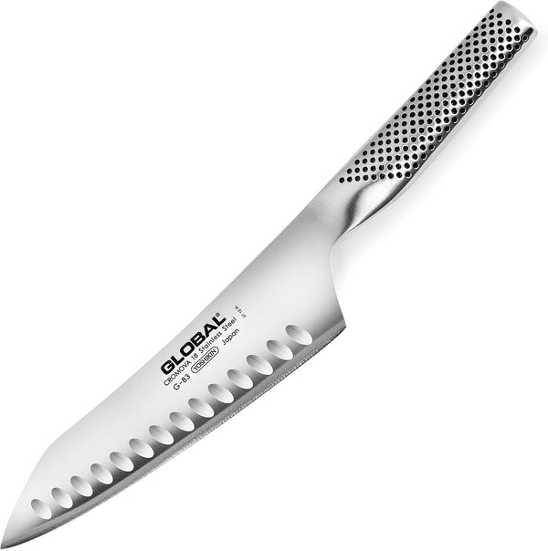 7" Asian Chef'S Knife with Hollow Edge1