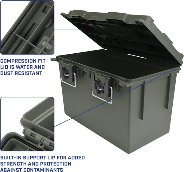 XL Ammo Box Made in USA, Stackable Lockable Ammo Storage Box5