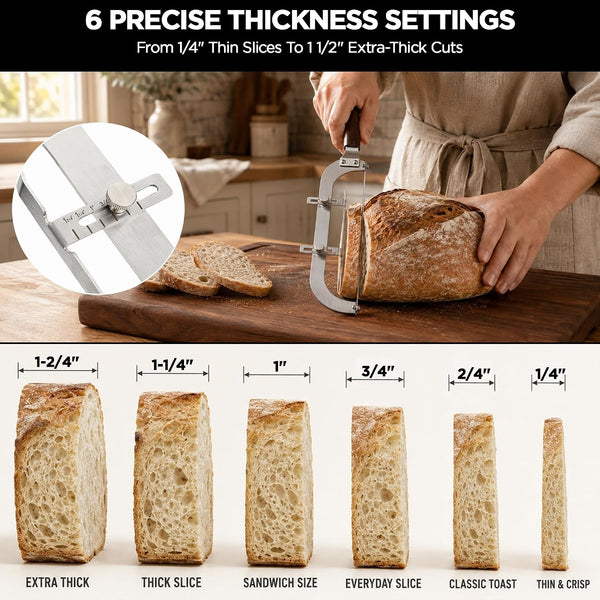Upgrade Bread Knife for Bread, Adjustable 6 Thickness, 420 Stainless Steel2