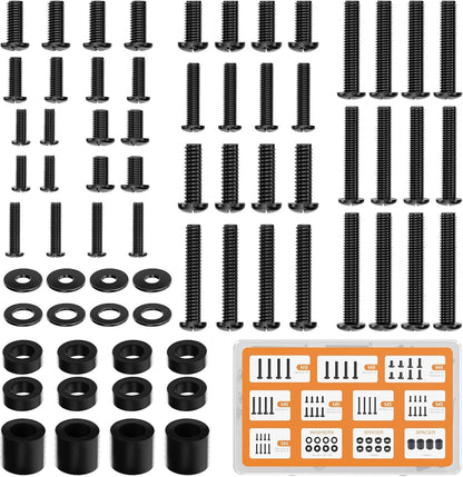 Universal TV Mounting Hardware Set, M4,M5,M6,M8 Screws (UVSP) | TV Mount Screw Kit – Fits Most Tvs / Monitor up to 80". Includes Replacement Screws, Washers & Spacers1