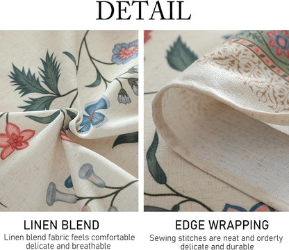 Designer French Linen Tablecloth Rectangular,71"X55"-Daffy7