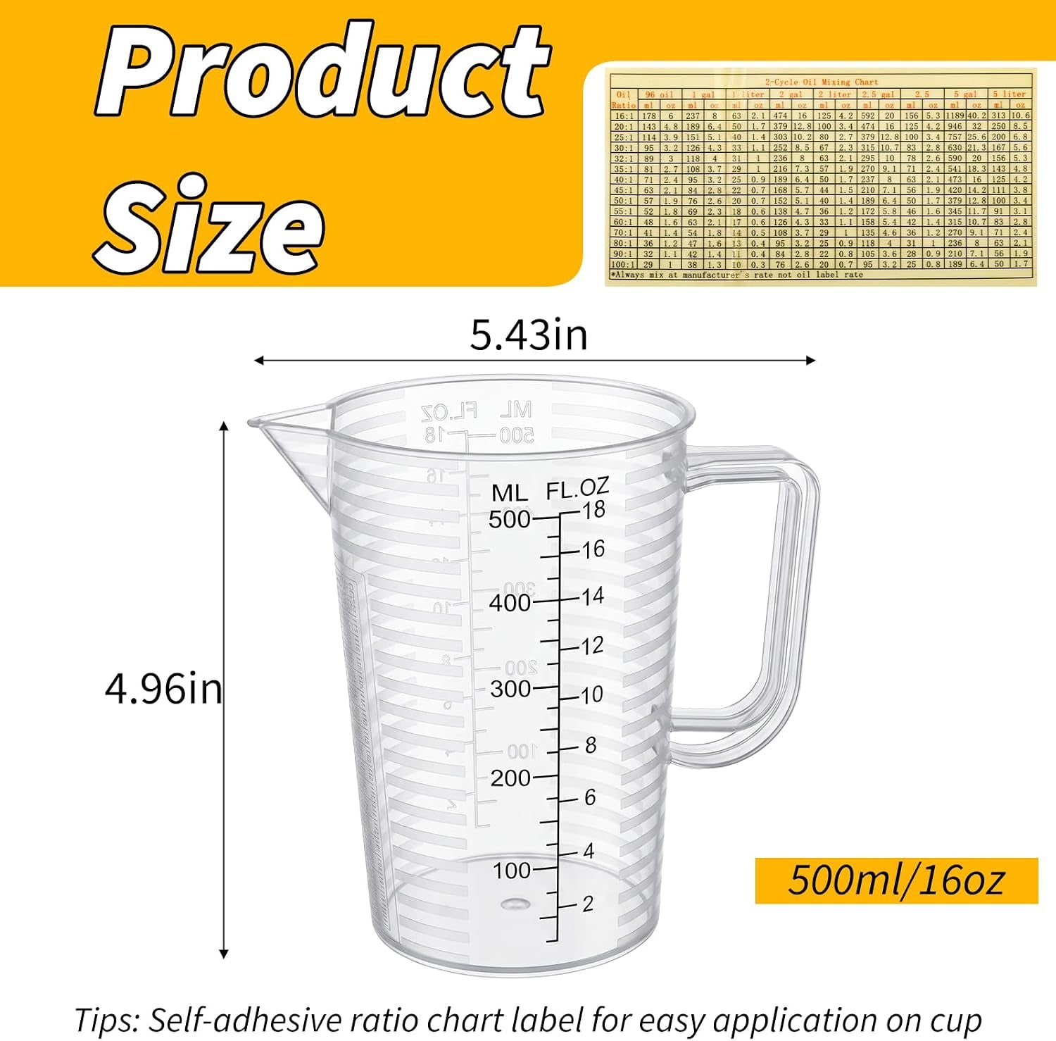 2-stroke-oil-measuring-cup-16oz-with-ratio-chart-oil-and-fuel-mixing