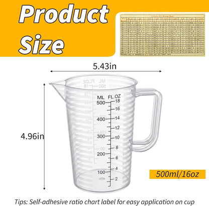 2 Stroke Oil Measuring Cup, 16Oz with Ratio Chart, Oil and Fuel Mixing6