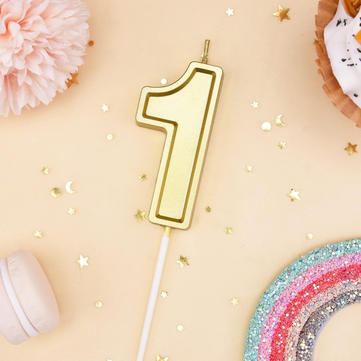 phd-luxe-gold-2-76-inch-1-number-birthday-candles-gold-cake-candles-party-celebration