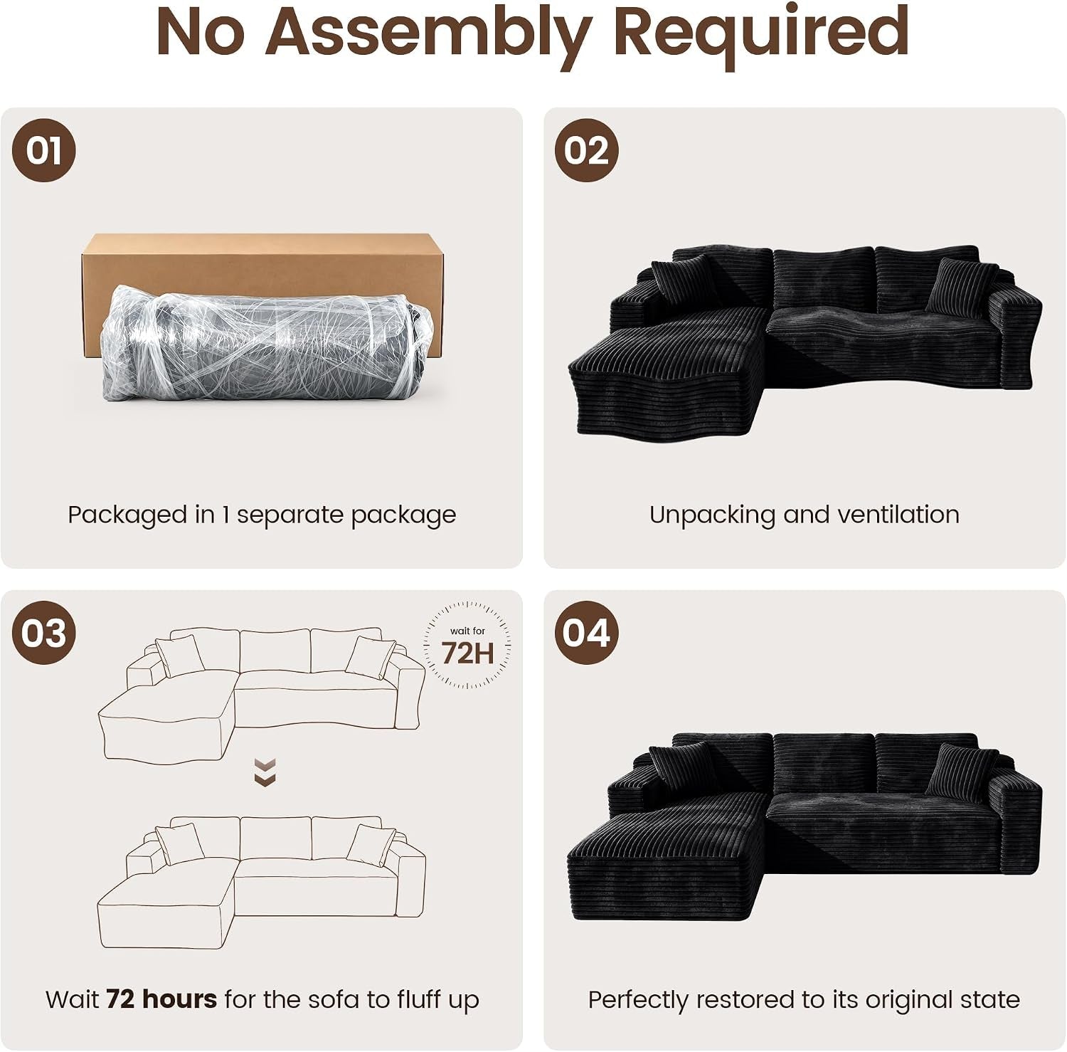 97-l-shape-sectional-couches-3-seater-sectional-sofas-for-living-room-bedroom-plush-corduroy-cloud-boneless-couch-sofa-black-left-facing-chiase-97-inch