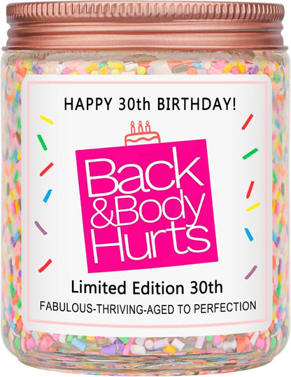 30Th Birthday Gifts for Women Men, Happy 30Th Birthday Candle1