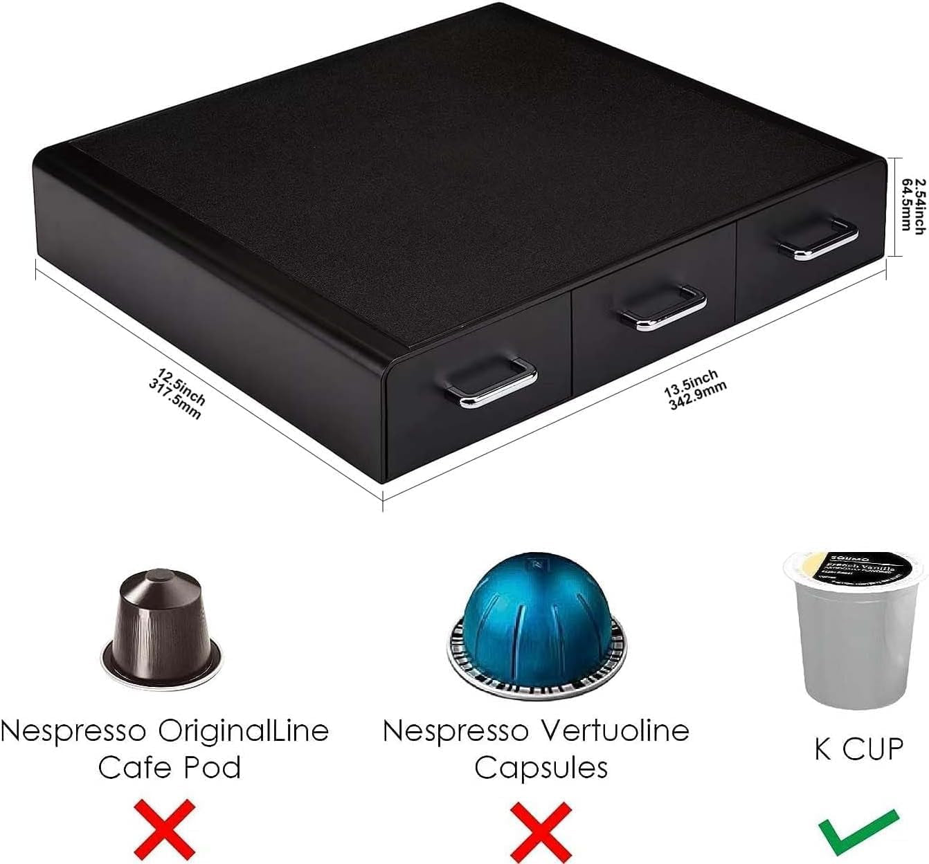 k-cup-compatible-coffee-pod-storage-drawer-3-easy-open-drawers-36-pod-capacity-black