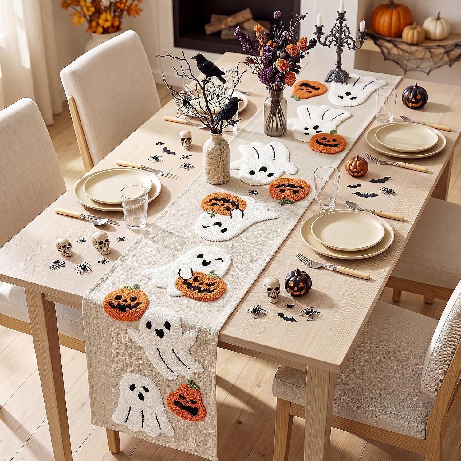 large-halloween-ghost-table-runner-13-72-cute-plush-embroidered