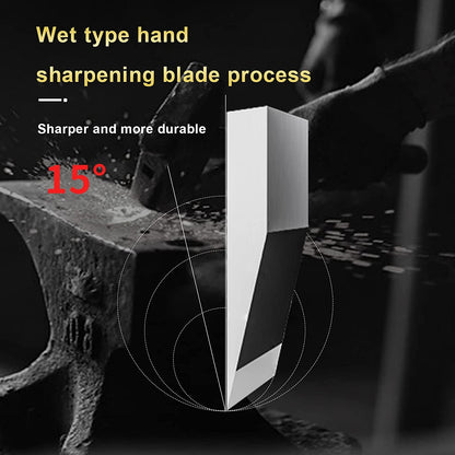 Meat Cleaver Knife 7.4 Inch, Ultra Sharp Chinese Chef'S Knives, Full-Tang Chopping Knife, 30Cr13 Steel Blade Thickness 2.5 Mm, TJ SEGA Series TC17076