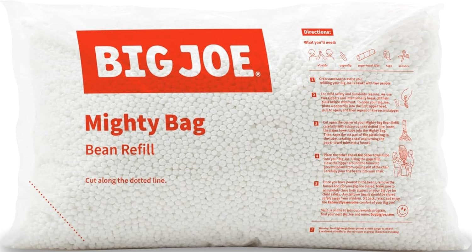 bean-refill-polystyrene-beans-for-bean-bags-or-crafts-100-liters-polystyrene-bean-filled-polystyrene-adult-sized-comfortable-seating-diy-projects-ultra-lightweight-made-in-the-usa