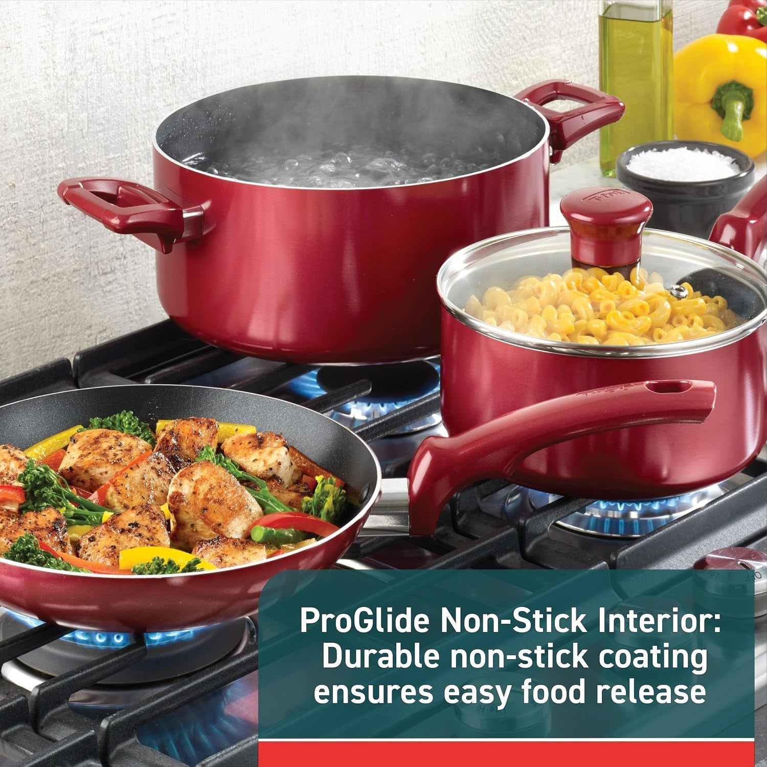 essentials-non-stick-pots-and-pans-cookware-10-piece-set-red