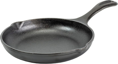 8" Cast Iron Skillet - Chef Collection - Perfect Sear - Ergonomic Handles - Superior Heat Retention - Cast Iron Cookware & Skillet1