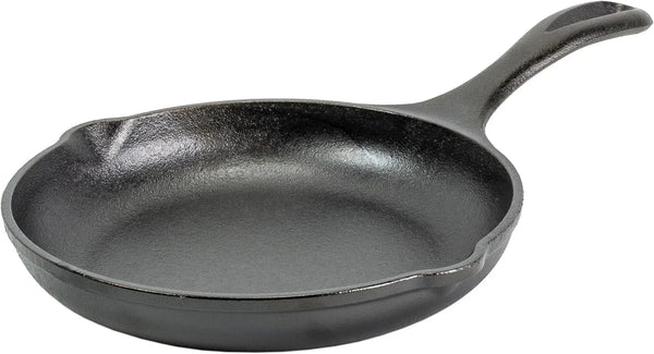 8" Cast Iron Skillet - Chef Collection - Perfect Sear - Ergonomic Handles - Superior Heat Retention - Cast Iron Cookware & Skillet1
