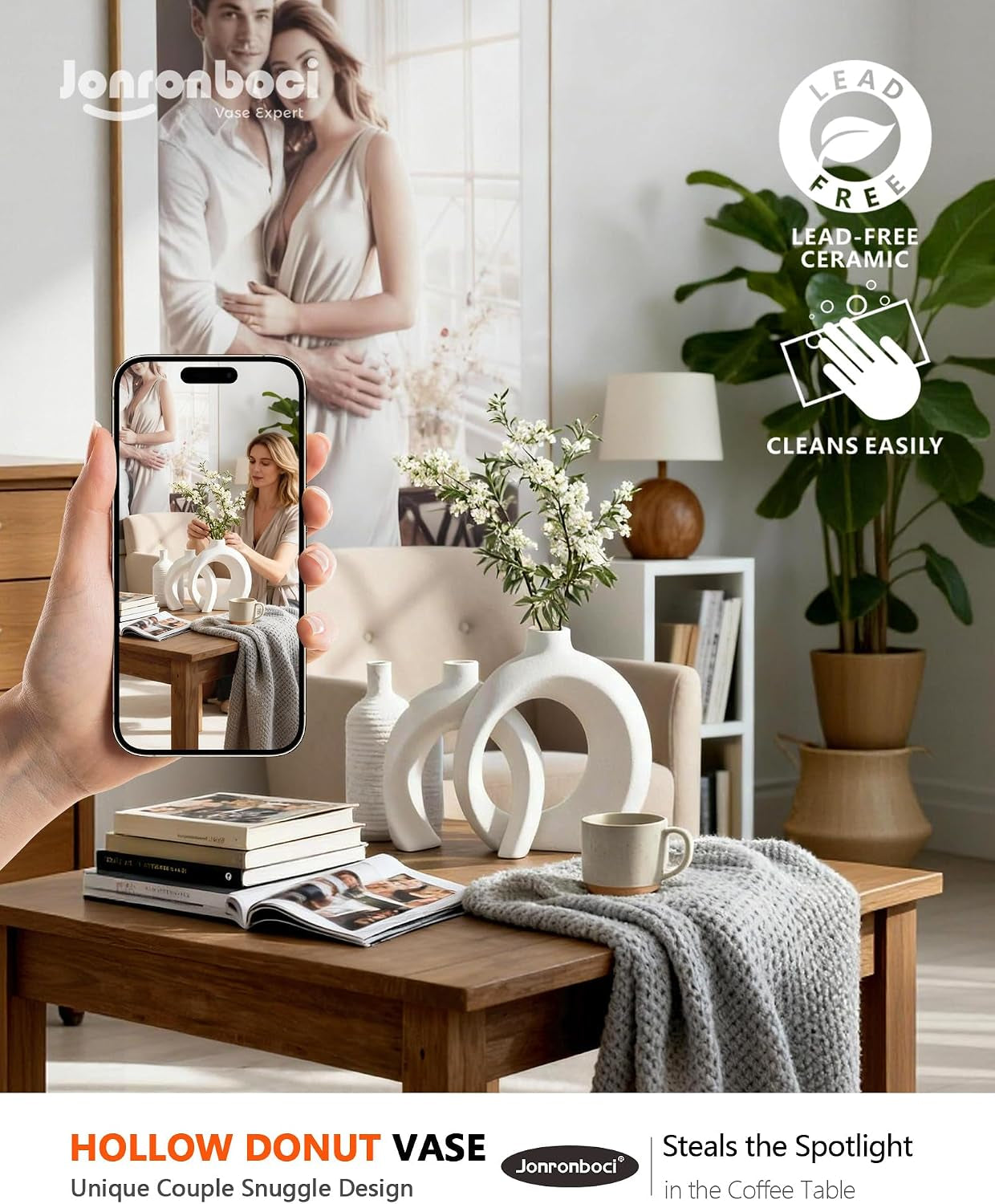 7-2-hx8-9-h-donut-shape-decorative-vase-set-of-2-ceramic-modern-minimalism-styles-flowers-or-plant-table-vases-for-home-decor-living-room-shelf-entry-console-mantle-dining-centerpiece-matte-white