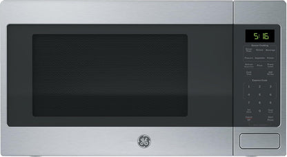 GE Countertop Microwave Oven, 1150 Watt, 1.6 Cu. Ft., Stainless Steel | 8 Convenience Cook Settings, One-Touch Controls, Child Lock Technology, Glass Turntable, for Kitchen, Dorm, Office, Apartment1