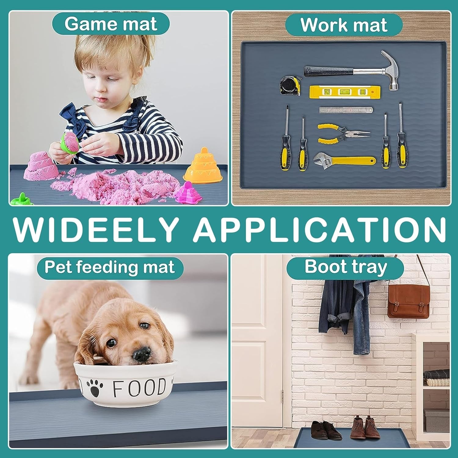 waterproof-silicone-under-sink-mat-31-x-22-shelf-liner-for-kitchen-and-bathroom-cabinet-and-counter-protector-storage-and-organizers-litter-mat-pet-cat-puppy-essentialsdark-grey