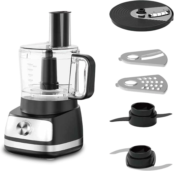 Ironblade Series 5-In-1 Food Processor, 1.5L Bowl, 4-Speed Control, Multi-Functional for Slicing, Shredding, Chopping, Kneading1