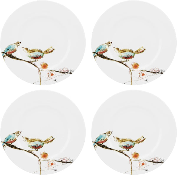 Chirp Porcelain 12-Piece Dinnerware Set for 43