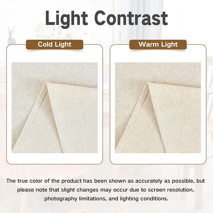 Faux Linen Table Runner Water Resistant 13 X 72 In, Neutral4