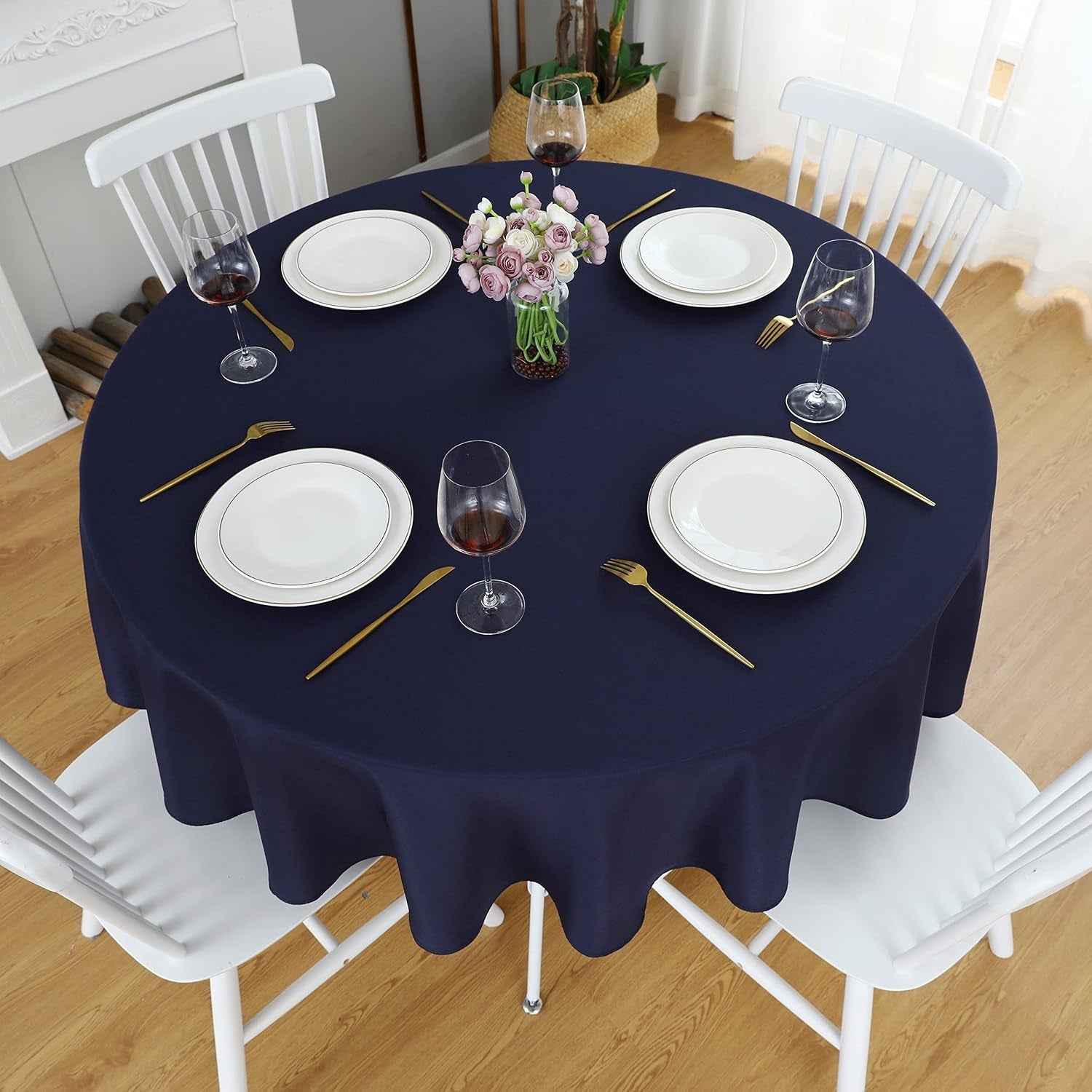 navy-blue-48-inch-round-tablecloth-waterproof-table-cloth