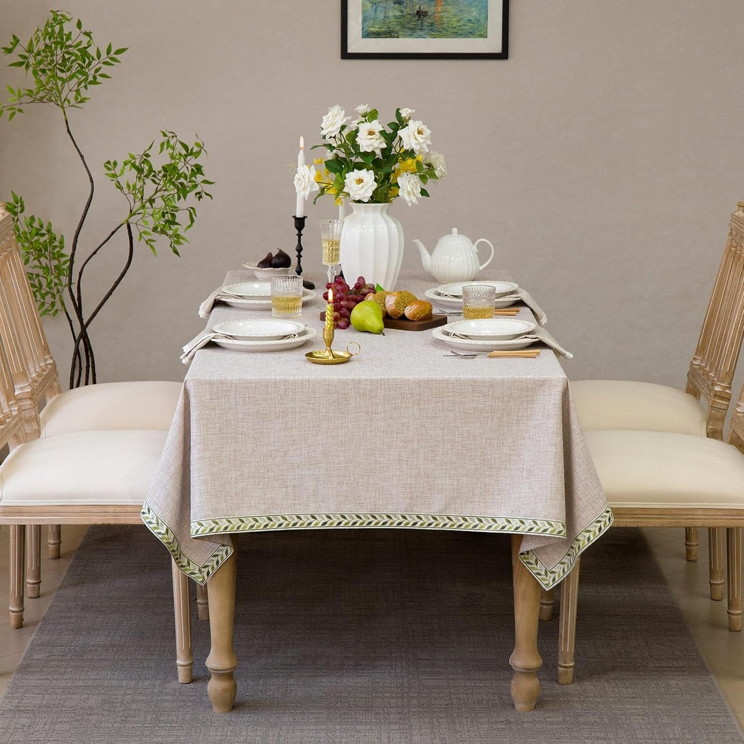 textured-table-clothes-linen-style-rustic-washable-tablecloth-jacquard-trim-rectangle-table-cloth-oblong-table-cover-for-kitchen-dinning-tabletop-decoration-linen-brown-55x84-inch