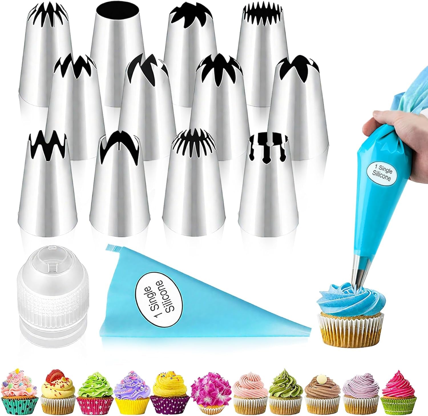 large-piping-tips-set-14pcs-reusable-stainless-steel-icing-nozzles-kit-cake-decorating-tools-for-cupcake-cookie-pastrys-dough