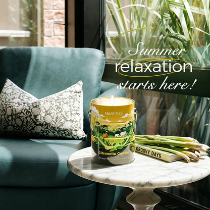 Citronella Candles Outdoor – 250 Hour Burn, 40.6Oz Large, Natural Non-Toxic Soy Wax, Outdoor & Indoor Use for Patio, Camping, Home5