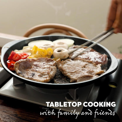 '- Korean BBQ Nonstick Grill Pan, KBBQ Grill Pan, Pfoa-Free, Dishwasher Oven Safe, Made in Korea3