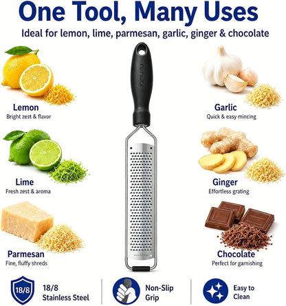 Lemon Zester Grater, Stainless Steel Zester Grater with Handle7